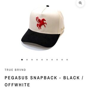 Pegasus Snapback - Black and Off-White